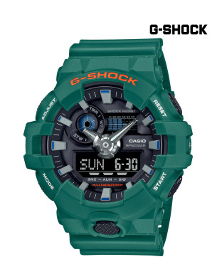 Casio G-Shock Digital-Analogue Green Resin Strap Men Watch