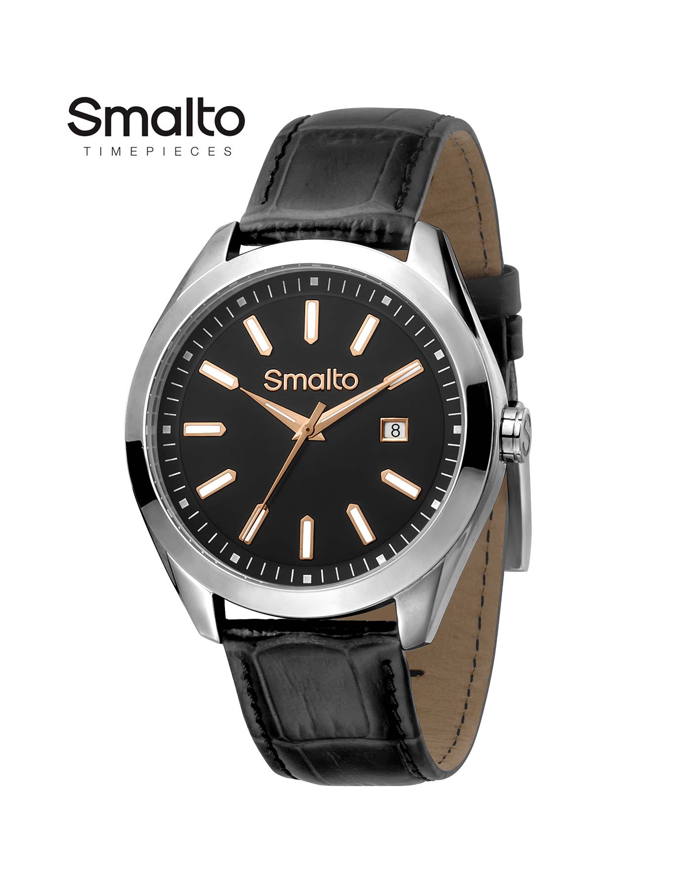SMALTO Diamonds Swiss Made Quartz Chrono Date Men's Watch Size 45 mm. | eBay