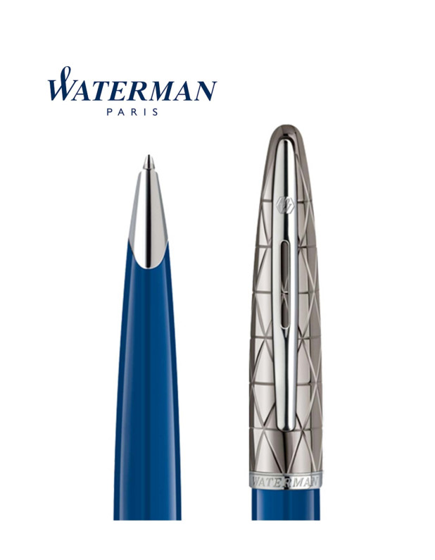 WATERMAN Carène Contemporary Blue Obsession Gunmetal CT Ballpoint Pen