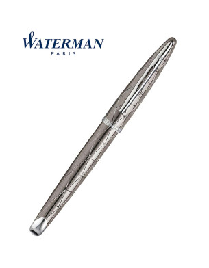 WATERMAN Carene Rollerball Pen, Contemporary Gunmetal with Silver Trim