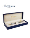 WATERMAN HEMISPHERE S. Steel Gold Trim Ballpoint Pen